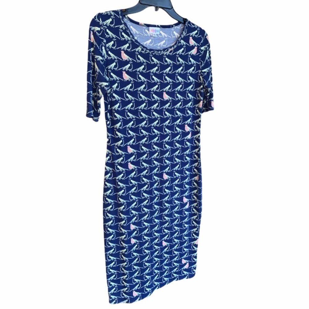 LuLaRoe Julia Birds Dress Size Small